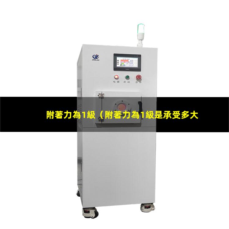 附著力為1級