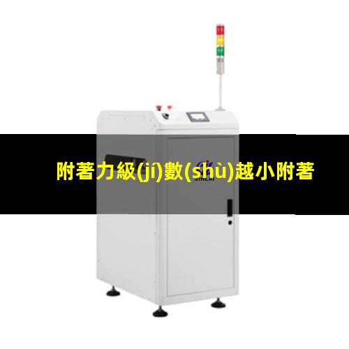 附著力級(jí)數(shù)越小附著